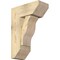 Ekena Millwork Funston Slat Rough Sawn Bracket w/ Offset Brace, Douglas Fir, 8"W x 18"D x 26"H BKT0806X18X26FST06RDF - alternate 1